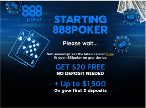 888 Poker bonus offer