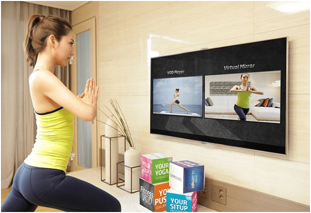 Do some workouts with Samsung TV