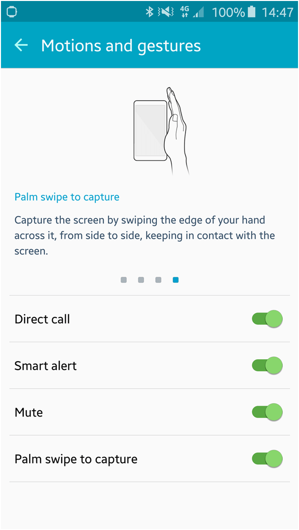 Palm Swipe Method