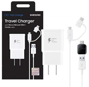 Samsung Genuine Micro-USB / USB Type-C Fast Charge Wall Charger