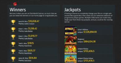 Top Four Jackpot SLot Games To Play At Club World Casino