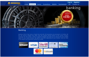 Banking at Win A Day Casino